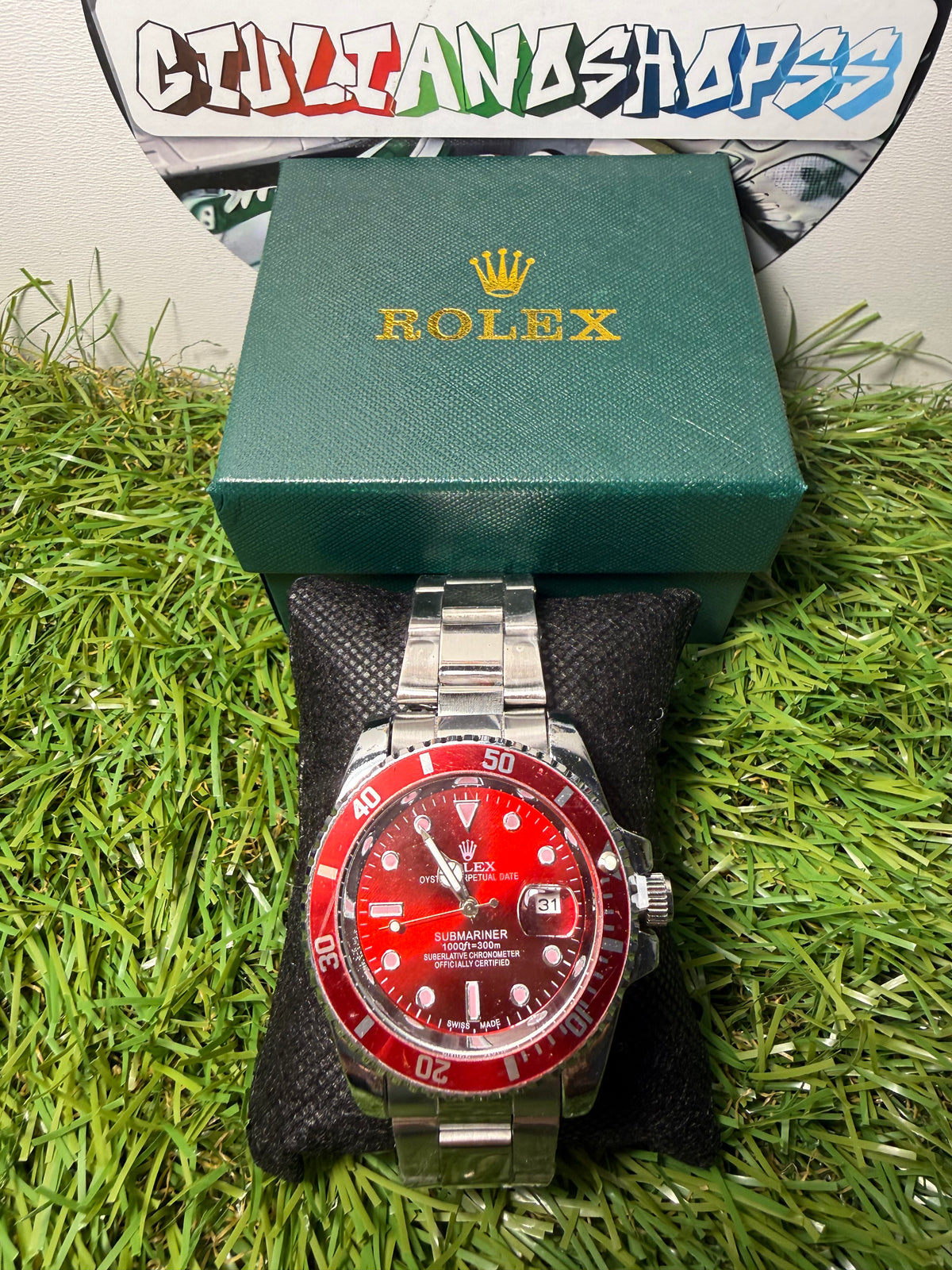 Rolex Submariner Acciaio Ghiera Rossa