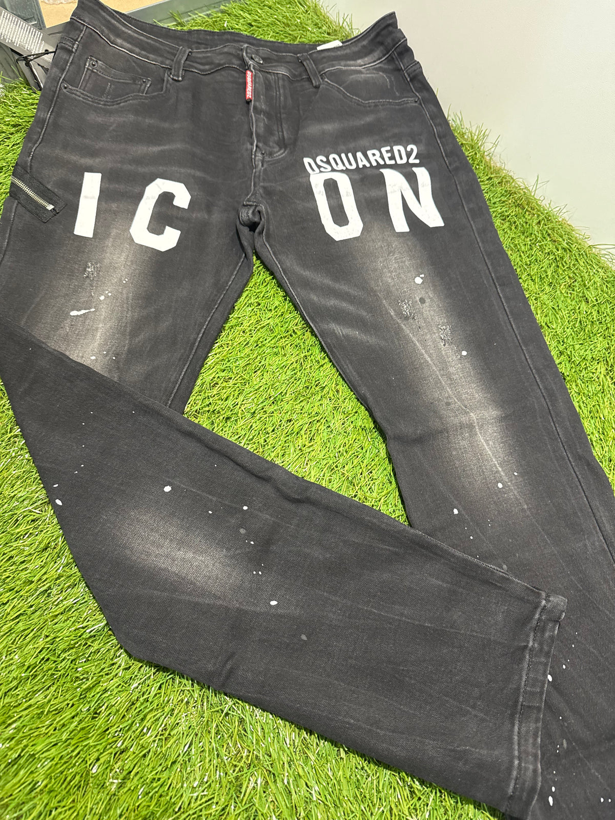 Jeans Dsquared2 Scritta Centrale