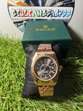 Rolex Oyster Perpetual Datejust Oro Rosa Quadrante Nero Qualità Standard