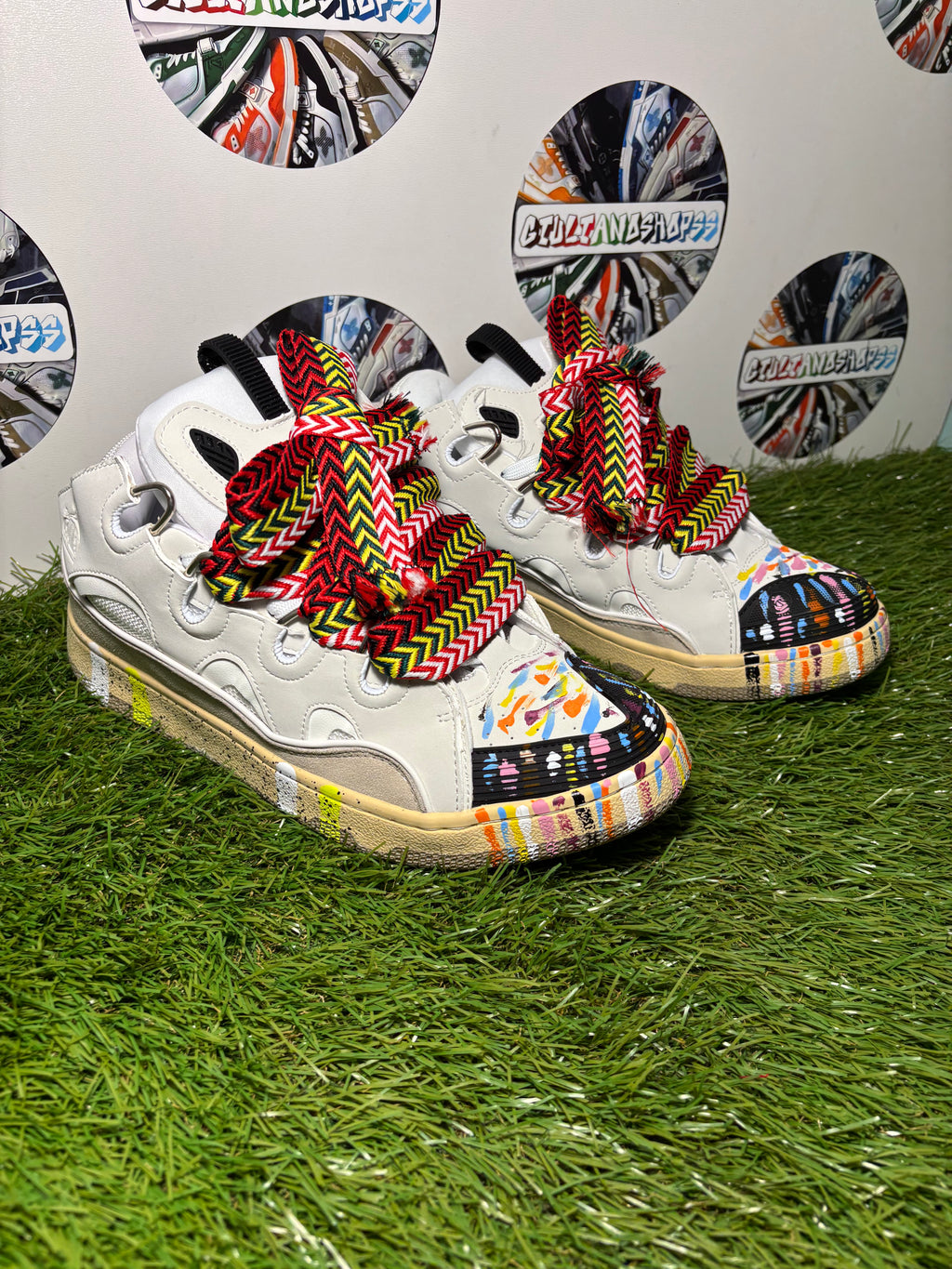 Lanvin Curb White Graffiti