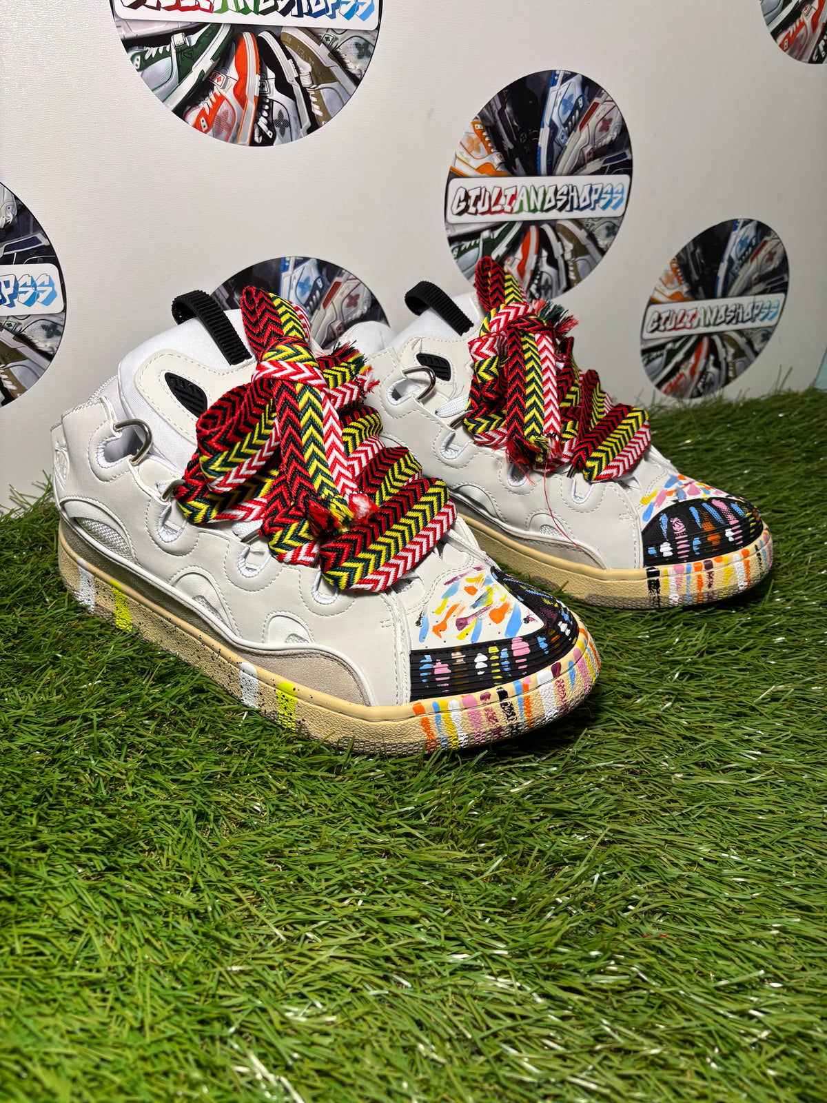 Lanvin Curb White Graffiti