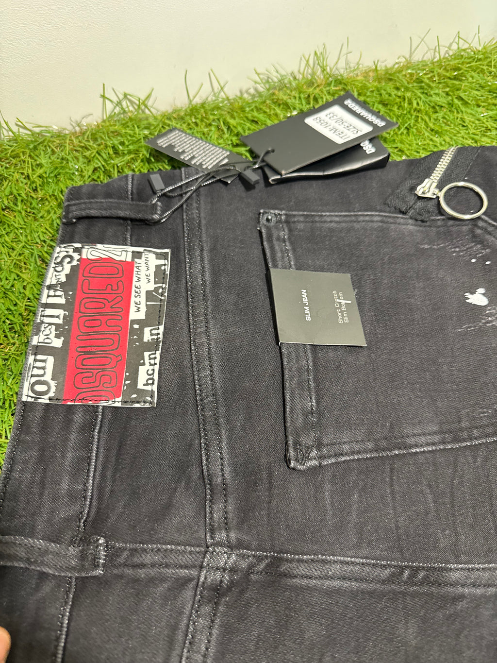 Jeans Dsquared2 Scritta Centrale