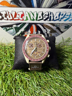 Omega Swatch Marrone