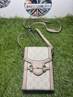 Gucci Horsebit 1955 Phone Bag Beige 2a qualità