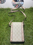 Gucci Horsebit 1955 Phone Bag Beige 2a qualità