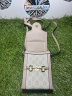 Gucci Horsebit 1955 Phone Bag Beige 2a qualità