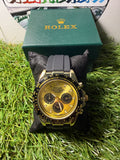Rolex Daytona Cosmograph Oro/Black cinturino Oysterflex nero Qualità Premium