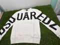 Felpa Dsquared2 Scritta Maniche White