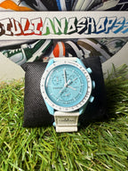 Omega Swatch Bianco/Celeste