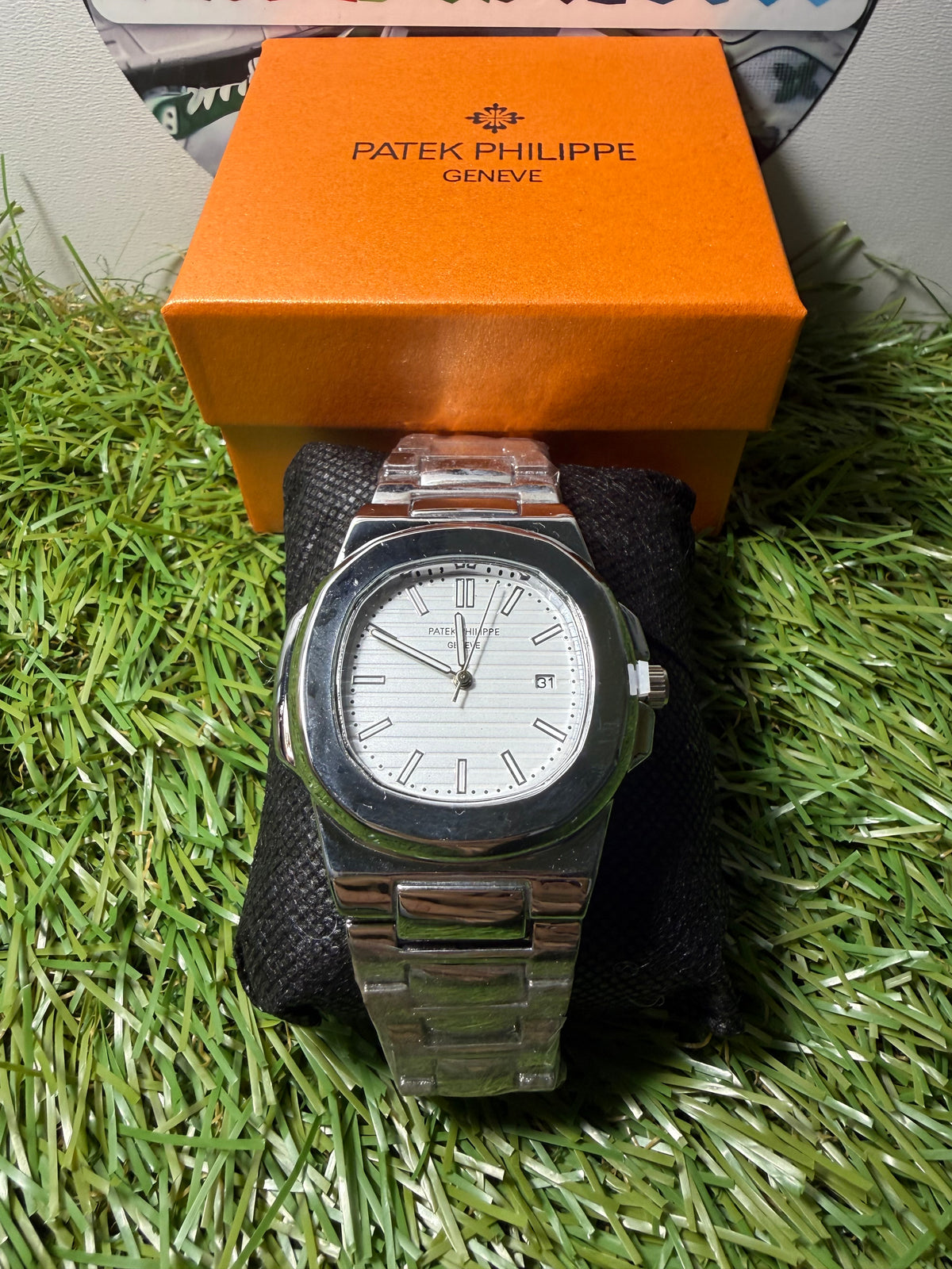 Patek Philippe Nautilus Acciaio Quadrante Bianco