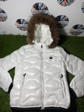 Giacchetto Blauer Donna Con Pelliccia Removibile White