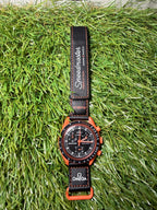 Omega Swatch Nero/Arancione