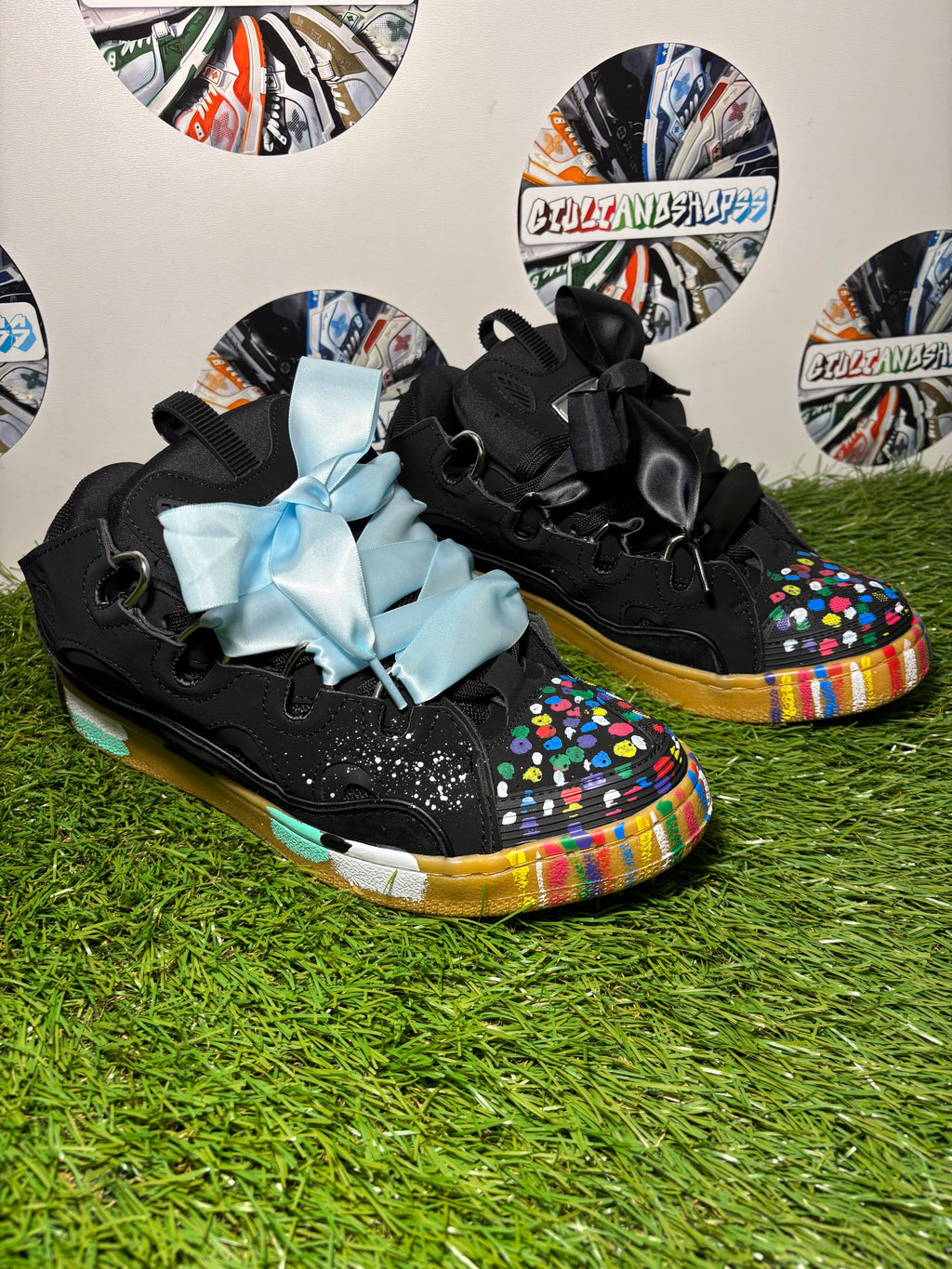 Lanvin Curb Black Graffiti