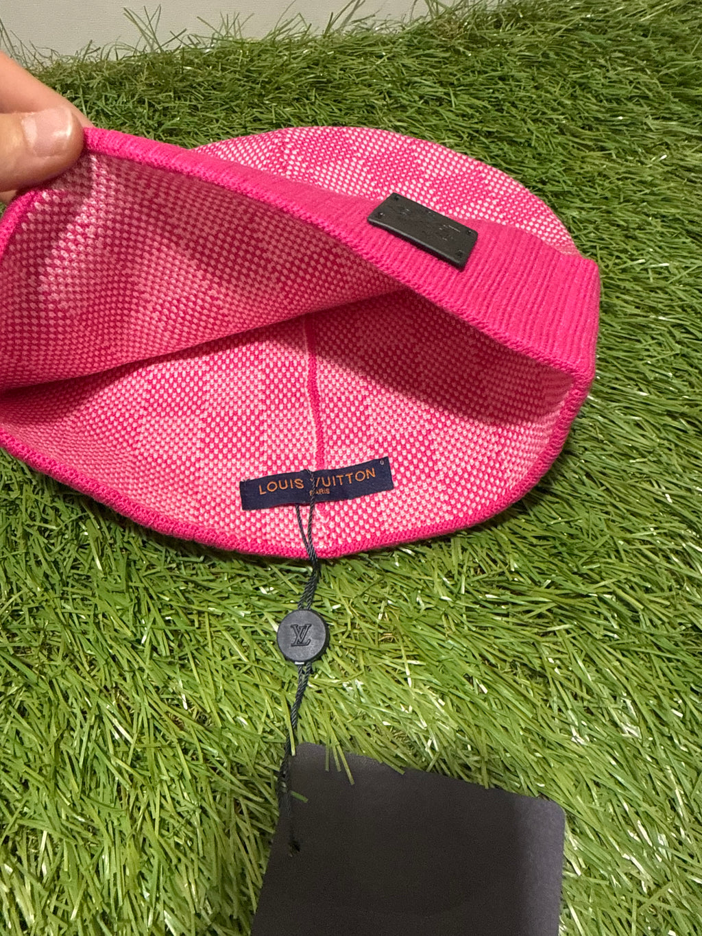 Cappello Louis Vuitton Quadri Fucsia