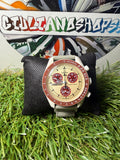 Omega Swatch Biege/Rosso