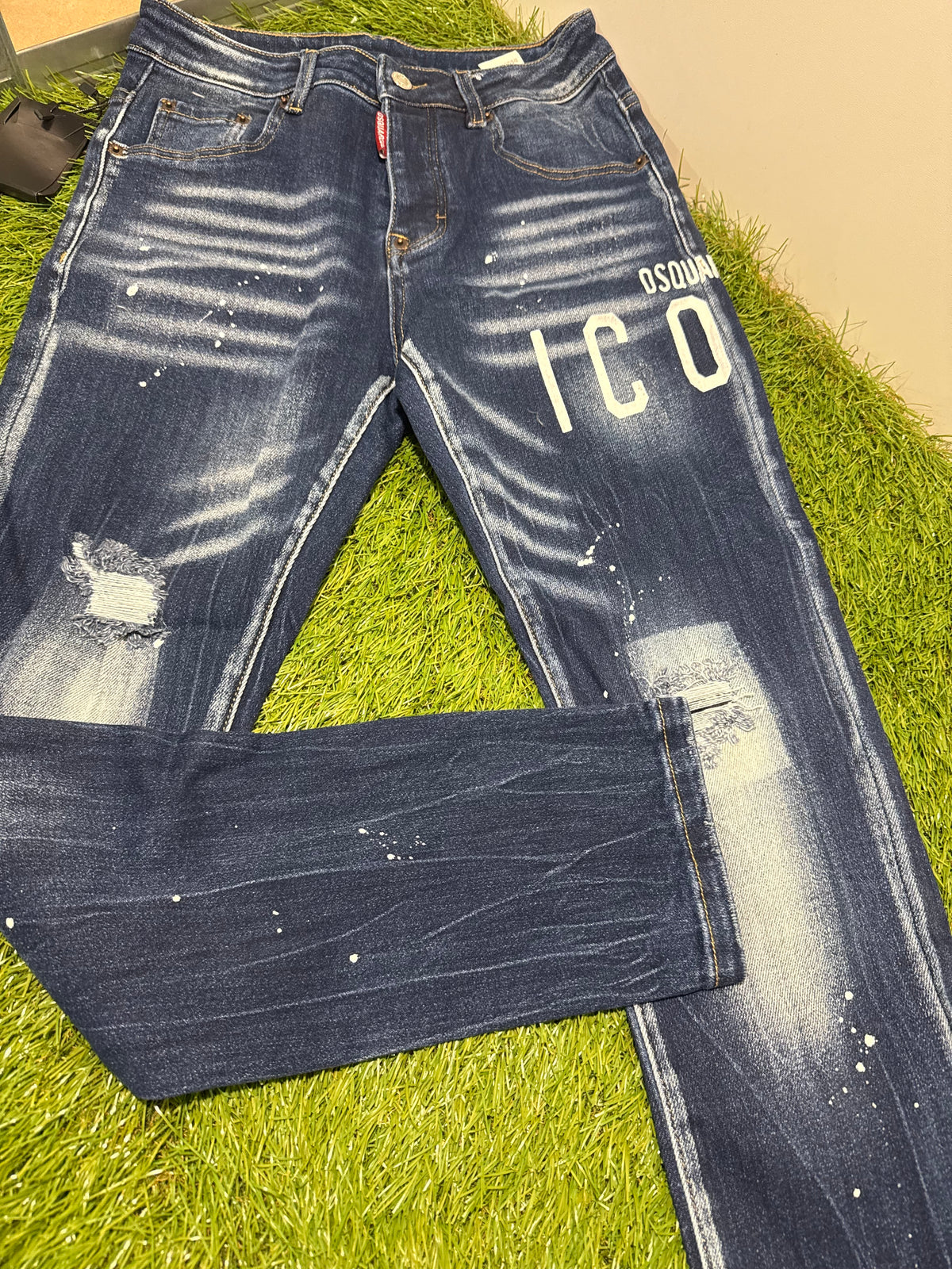 Jeans Dsquared2 Blue Scritta Laterale