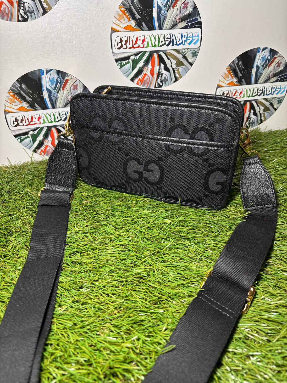 Mini Borsa A Tracolla Gucci Jumbo GG Black