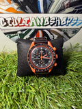 Omega Swatch Nero/Arancione