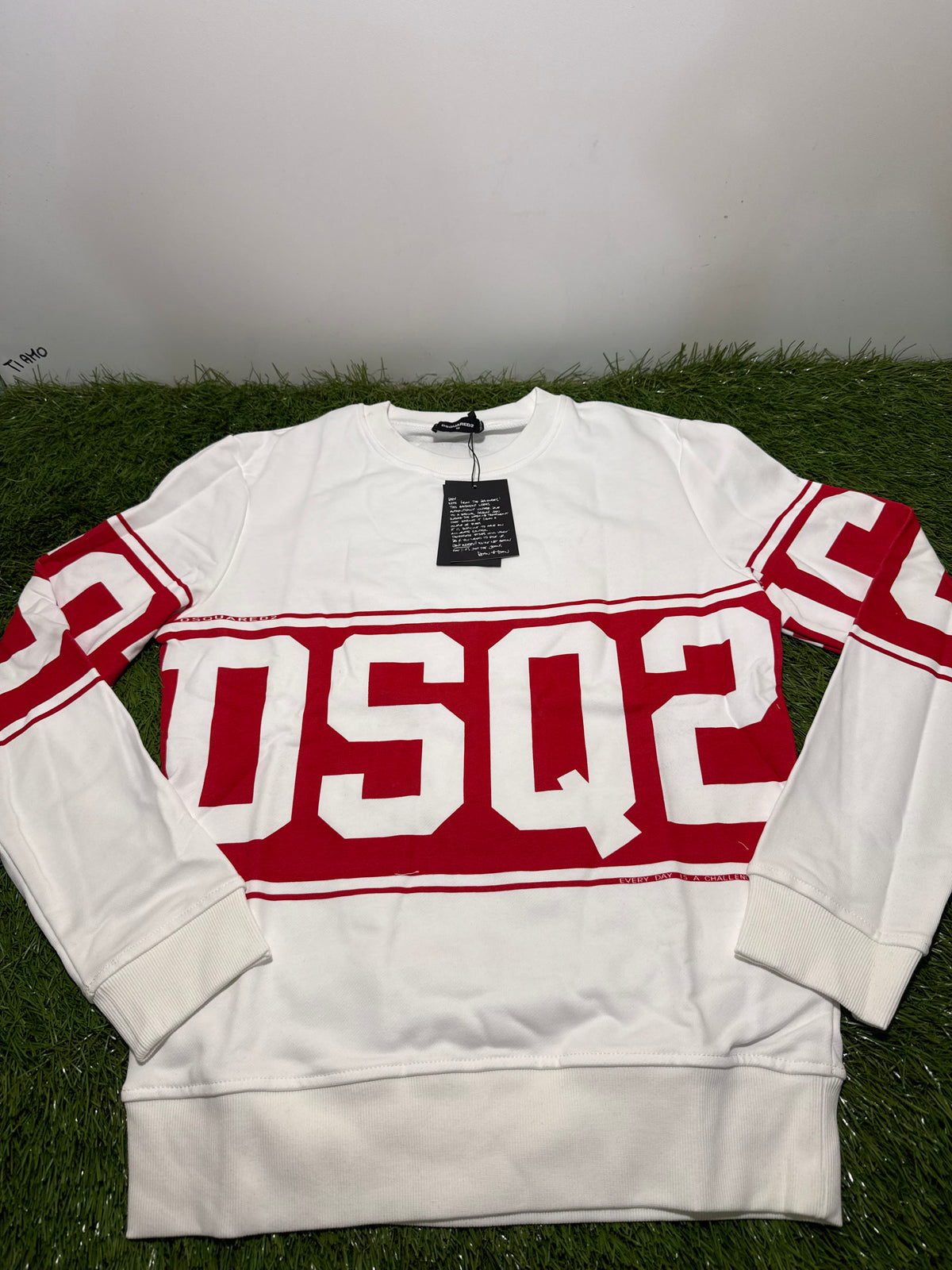 Felpa Dsquared2 Stile Gcds White/Red