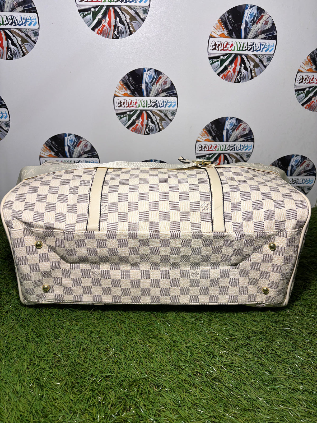 Louis Vuitton Keepall Bandoulière White 47x29x21