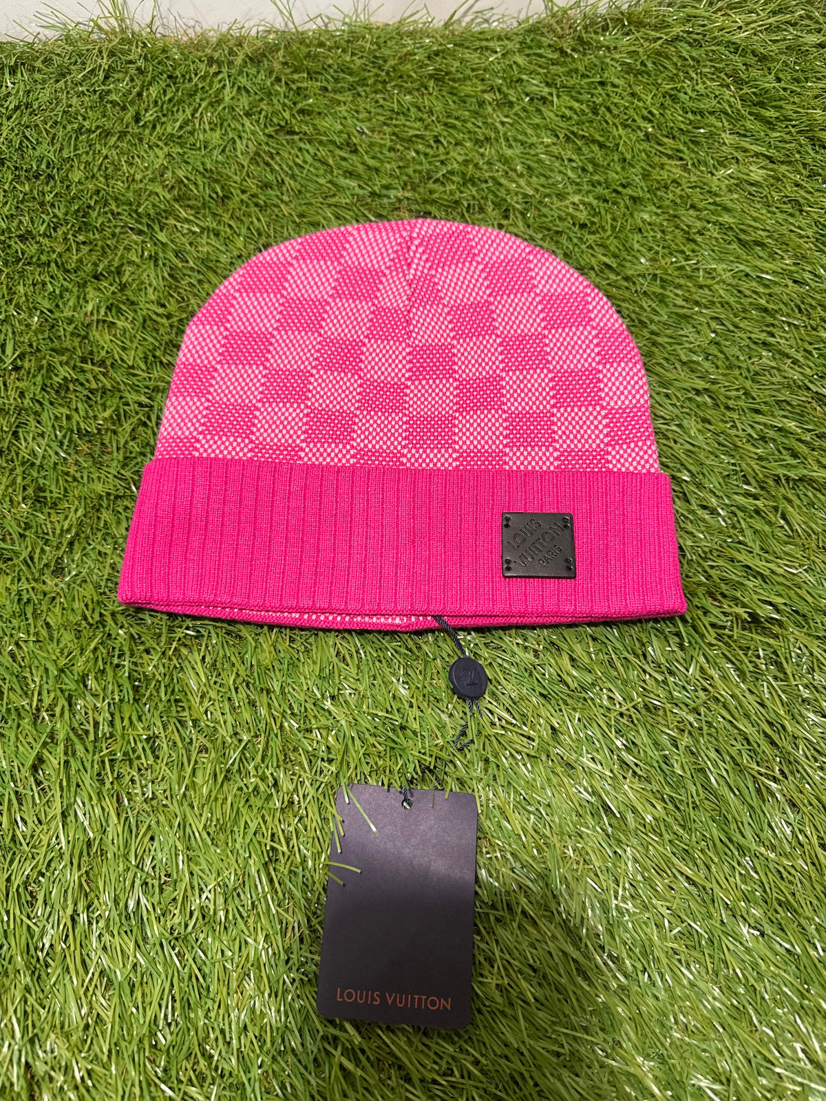 Cappello Louis Vuitton Quadri Fucsia
