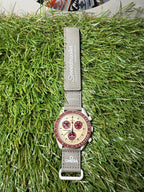 Omega Swatch Biege/Rosso