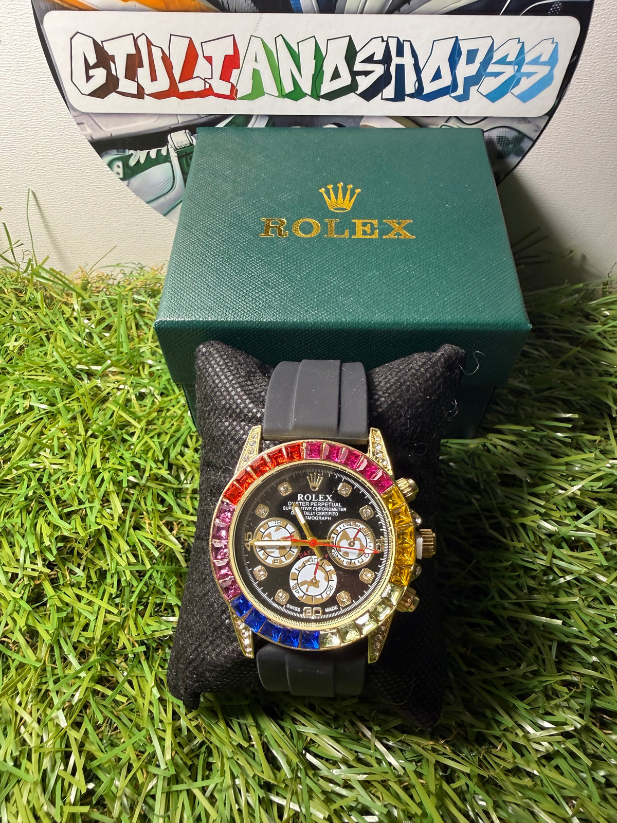 Rolex Daytona Cosmograph Rainbow/Oro Qualità Premium