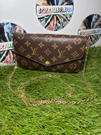 Louis Vuitton Pochette Félicie Tela Monogram - Brown/Black
