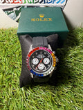 Rolex Daytona Cosmograph Rainbow/Argento Qualità Premium