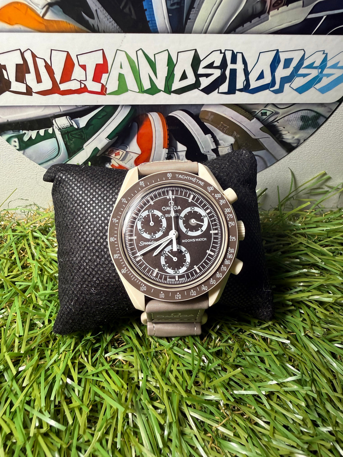 Omega Swatch Marrone/Biege