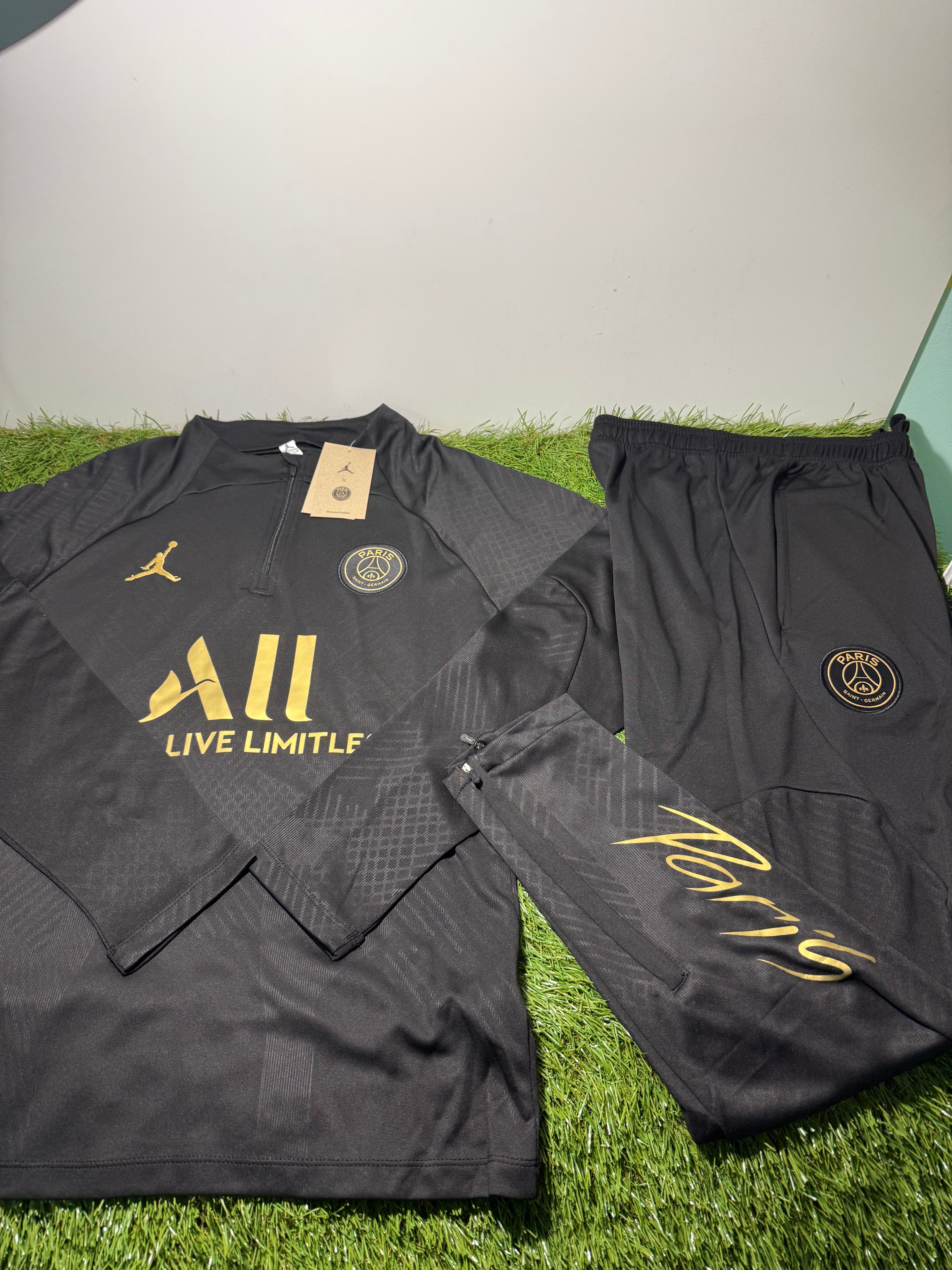 Tuta Calcio Paris Saint Germain Nero/Oro