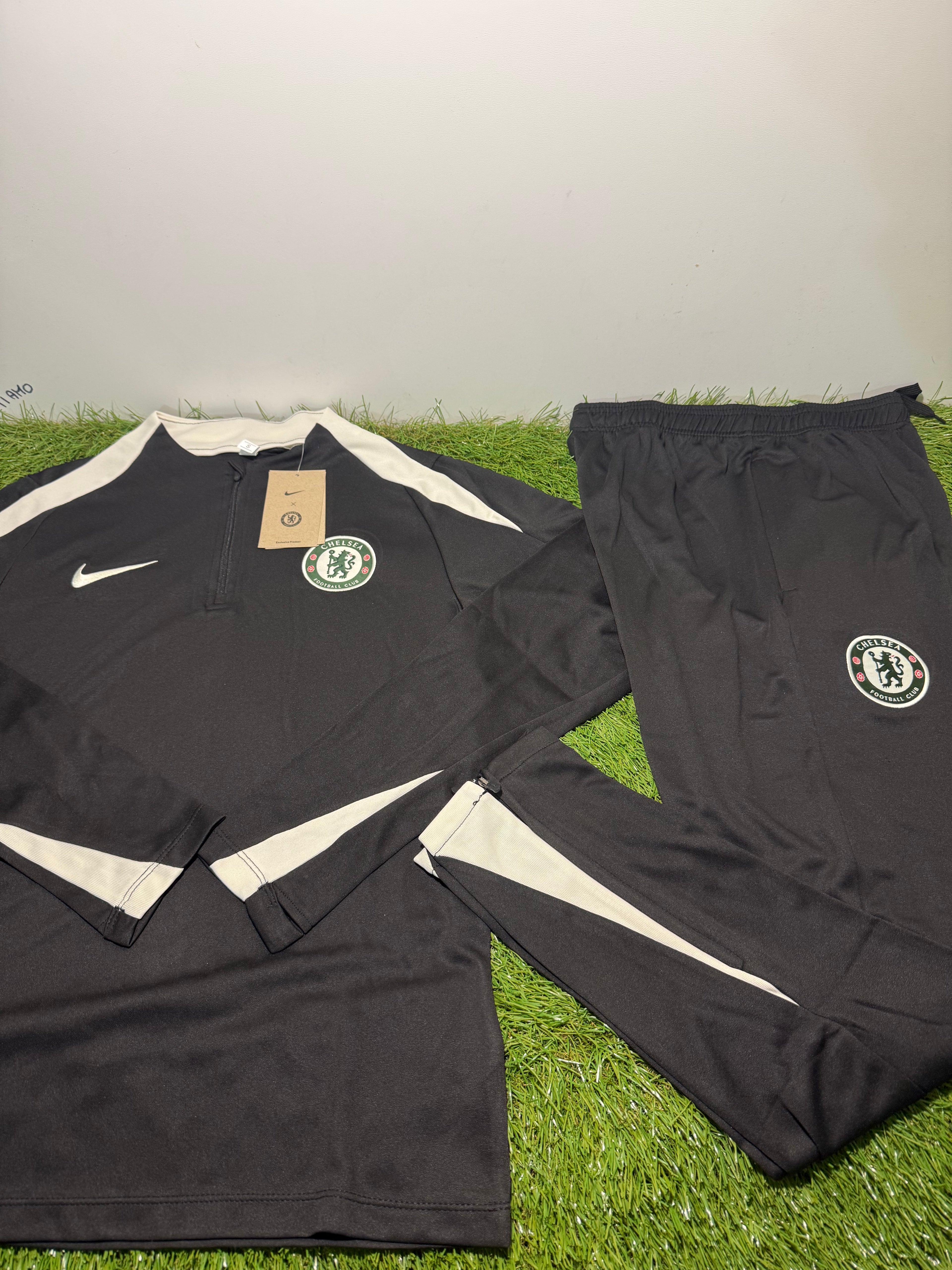 Tuta Calcio Chelsea Nero/Panna