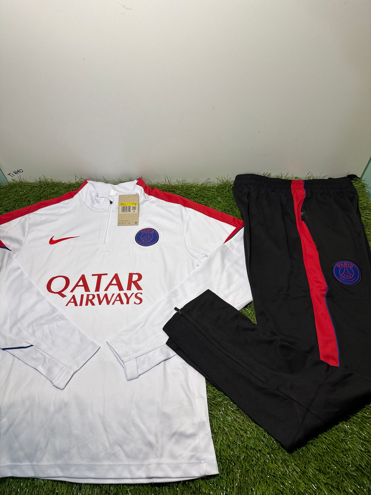 Tuta Calcio Paris Saint Germain Bianco/Nero/Rosso