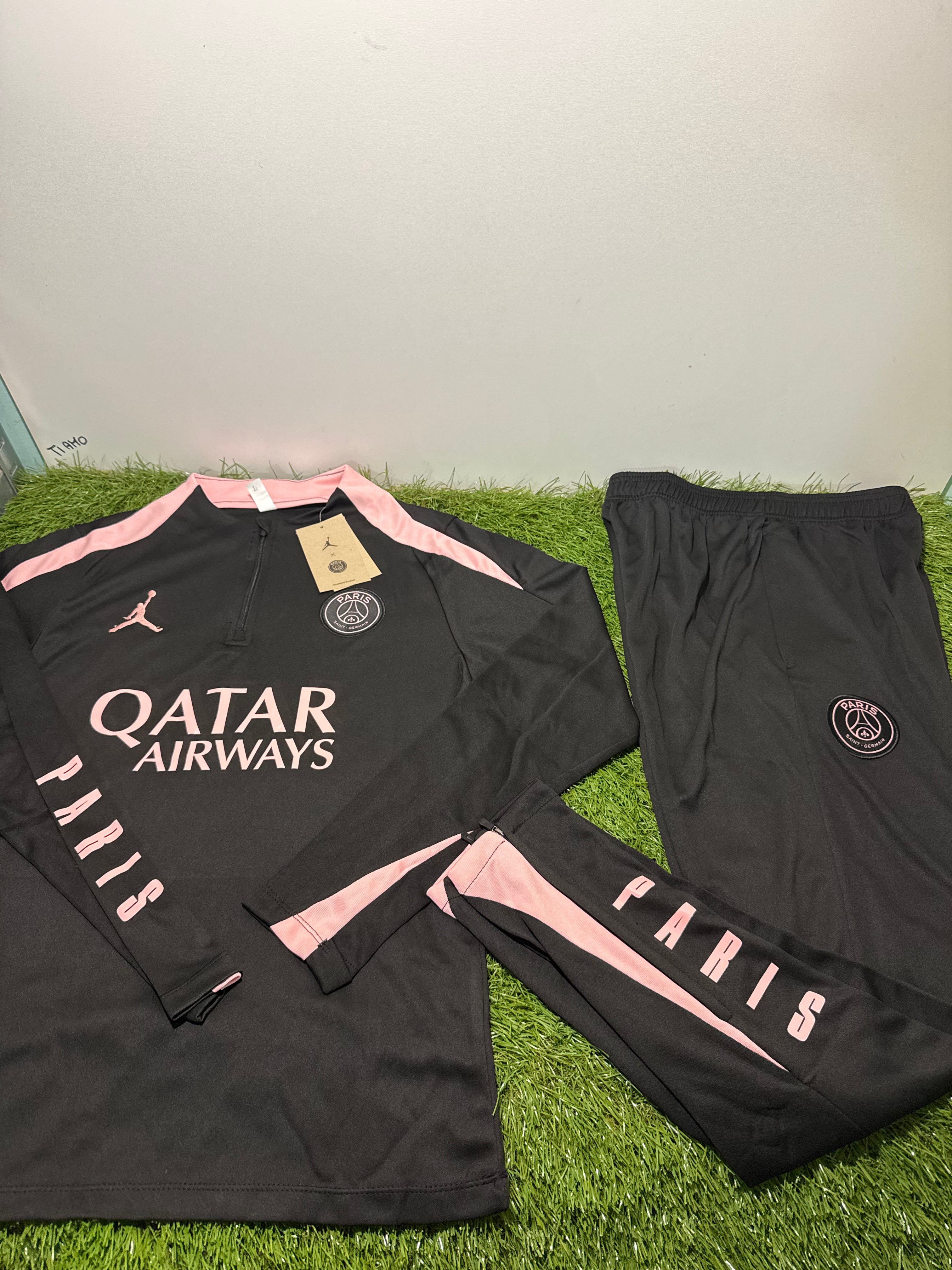 Tuta Calcio Paris Saint Germain Nero/Rosa