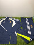 Tuta Calcio Real Madrid Blu/Bianco/Giallo Fluo