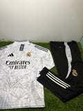 Tuta Calcio Real Madrid Bianco/Nero