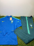 Tuta Calcio Brasile Blu/Verde