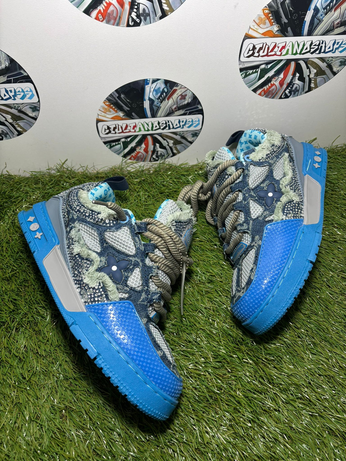 Louis Vuitton Skate Svaroski 2a Qualità - Blu Denim