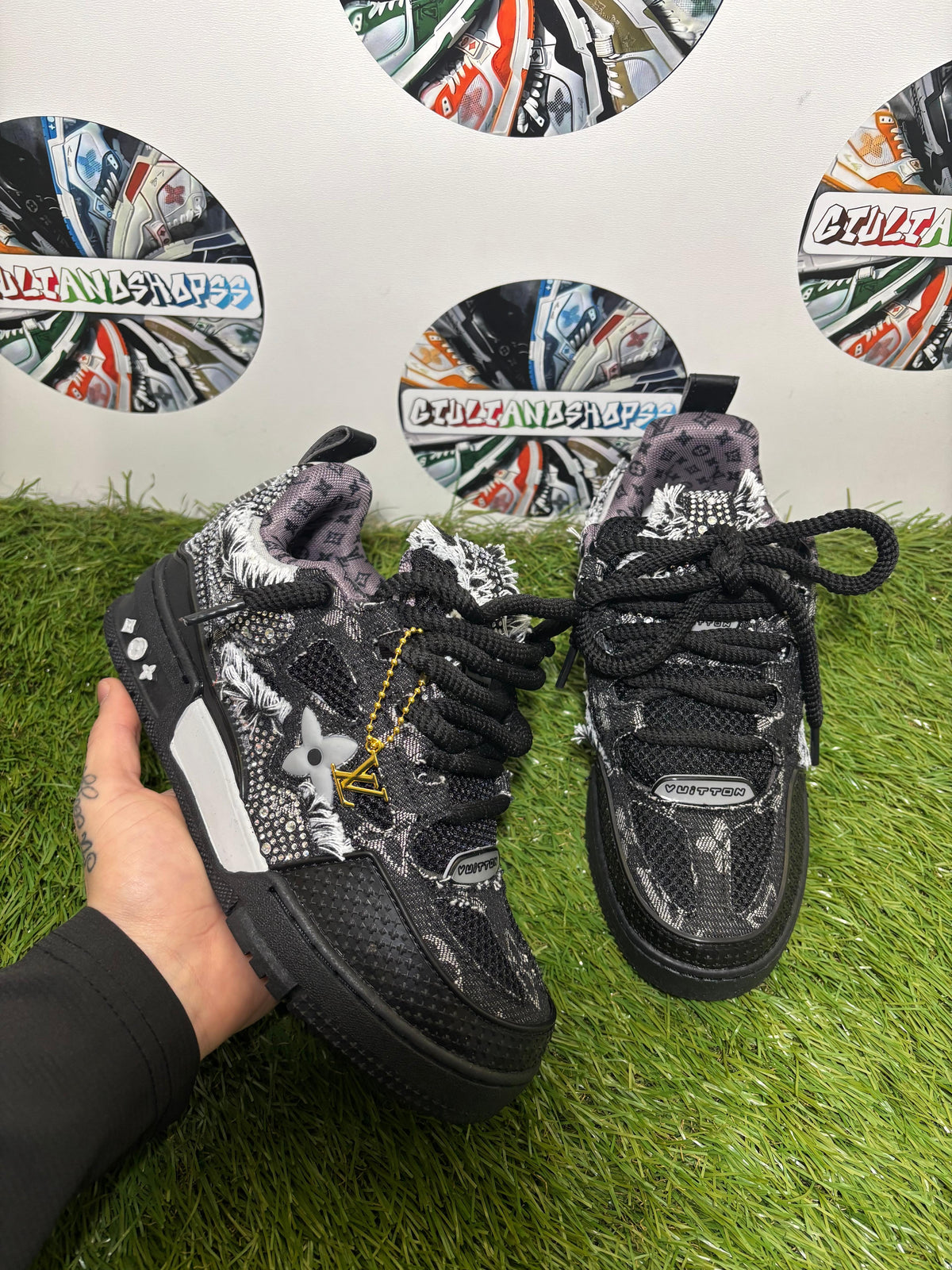 Louis Vuitton Skate Svaroski 2a Qualità - Black