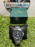 Rolex Submariner Acciaio Nero Maglie Grandi Qualità Standard