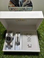 Chanel Set Orologio Bracciale Argento