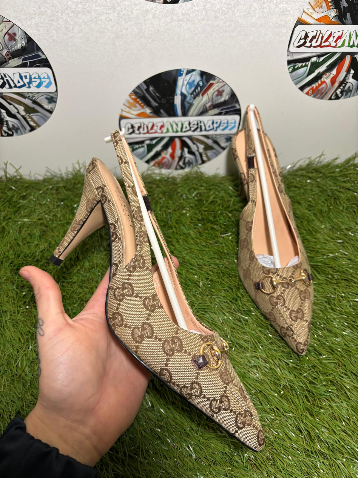 Gucci GG Slingback Beige