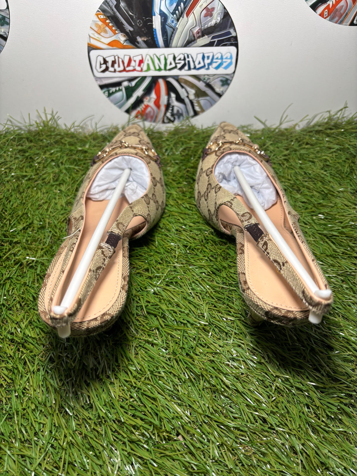 Gucci GG Slingback Beige