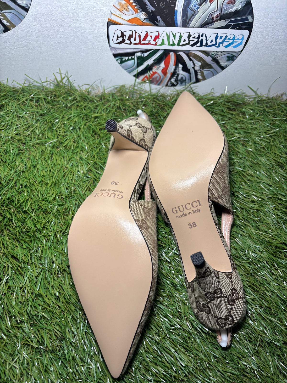 Gucci GG Slingback Beige