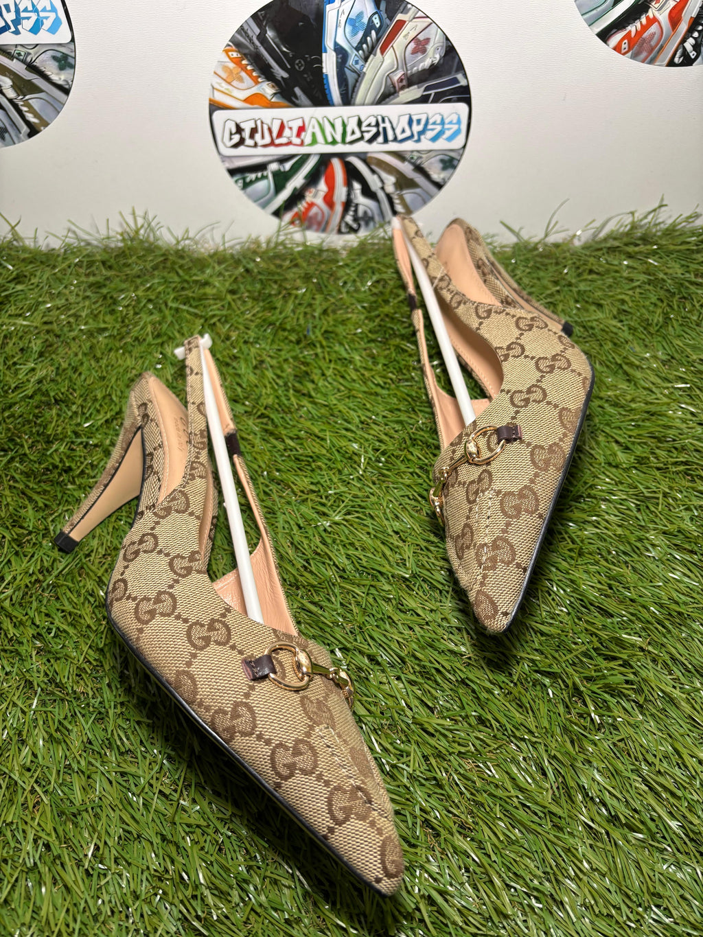 Gucci GG Slingback Beige