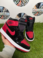 Nike Air Jordan 1 High OG - Bred Patent Black/Red