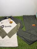 Tuta Calcio Barcellona Beige/Verde