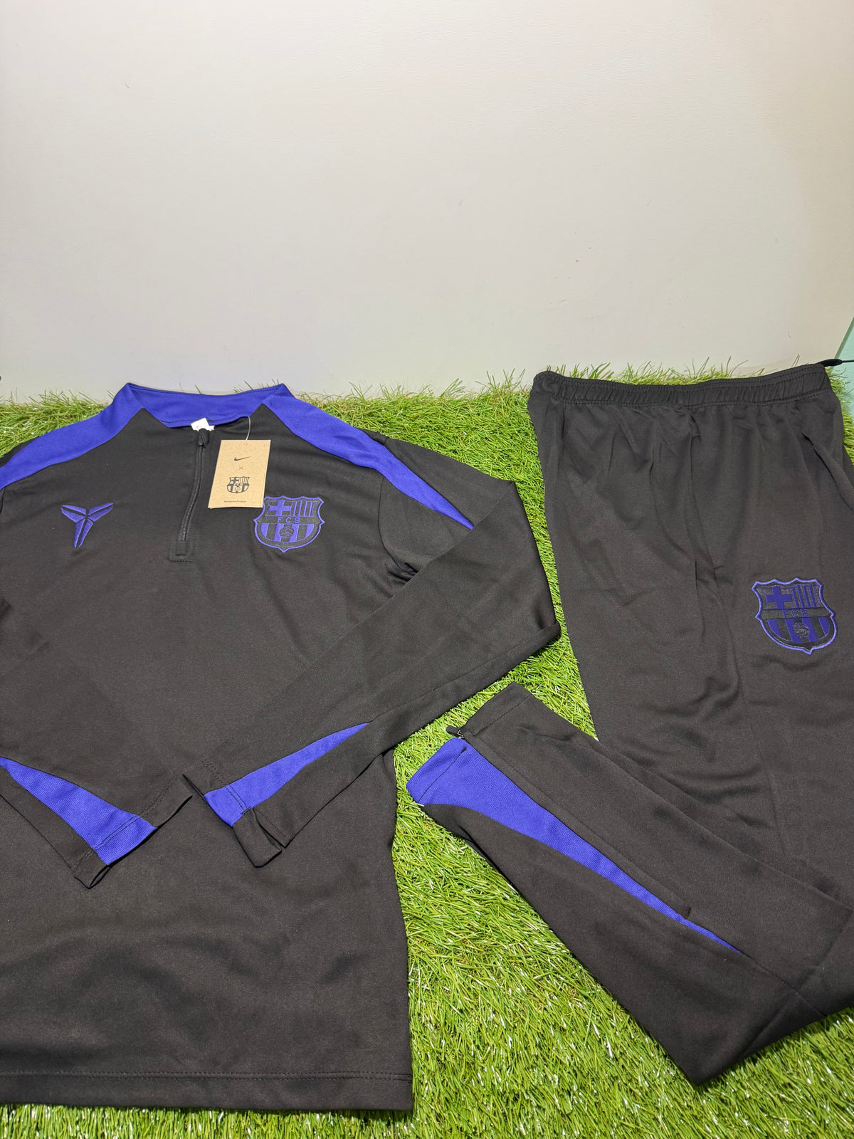 Tuta Calcio Barcellona Nera/Viola