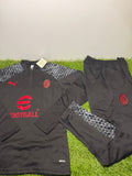Tuta Calcio Milan Nero/Grigio/Rosso