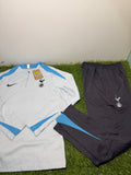 Tuta Calcio Tottenham Bianco/Nero/Celeste